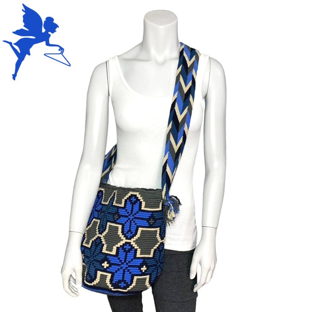 WAYUU Colombian Multicolor Crochet Mochila Bag